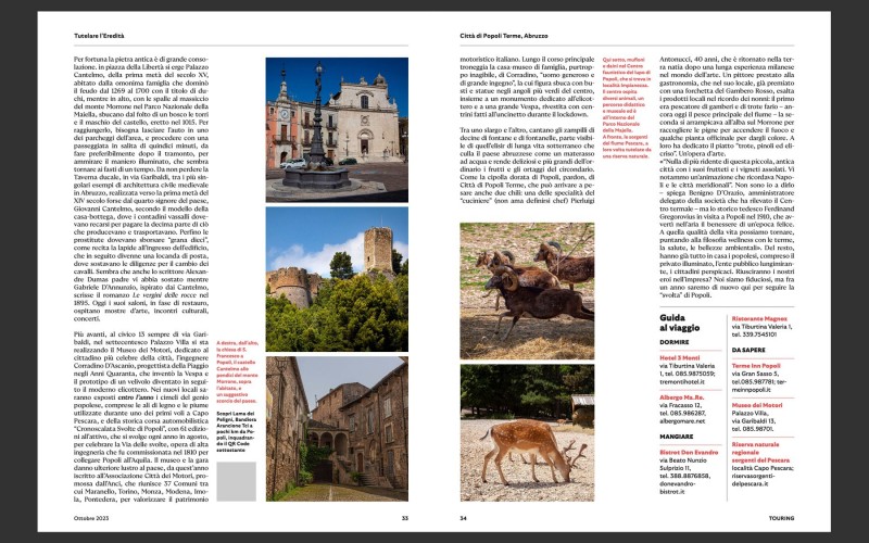 Touring Magazine - Ottobre 2023 - Popoli Terme