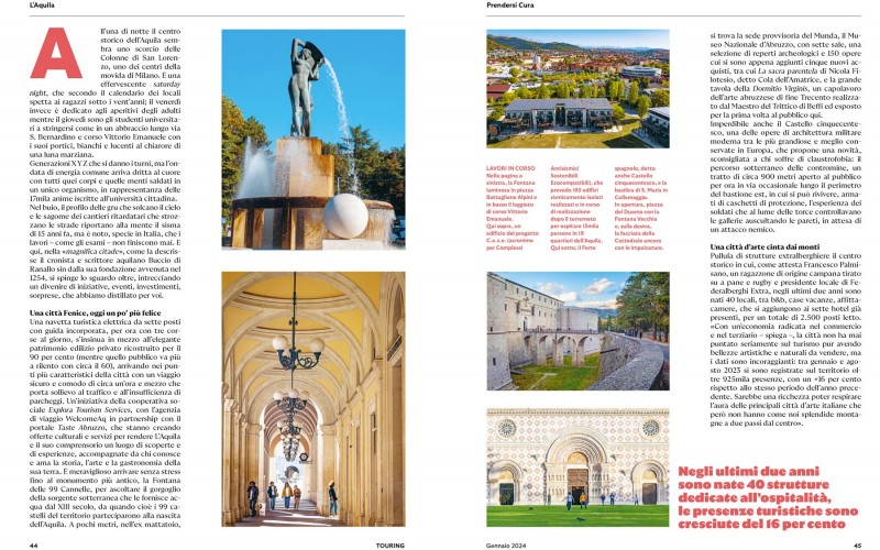 Touring Magazine - Gennaio 2024 - L' Aquila fenice