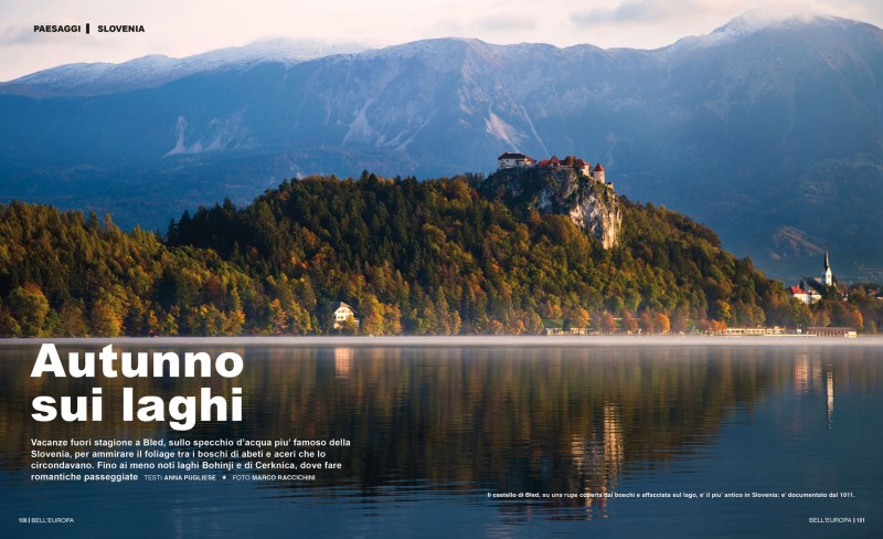Bell' Europa, Cairo Editore.Slovenia: Autunno sui laghi. Ottobre 2020